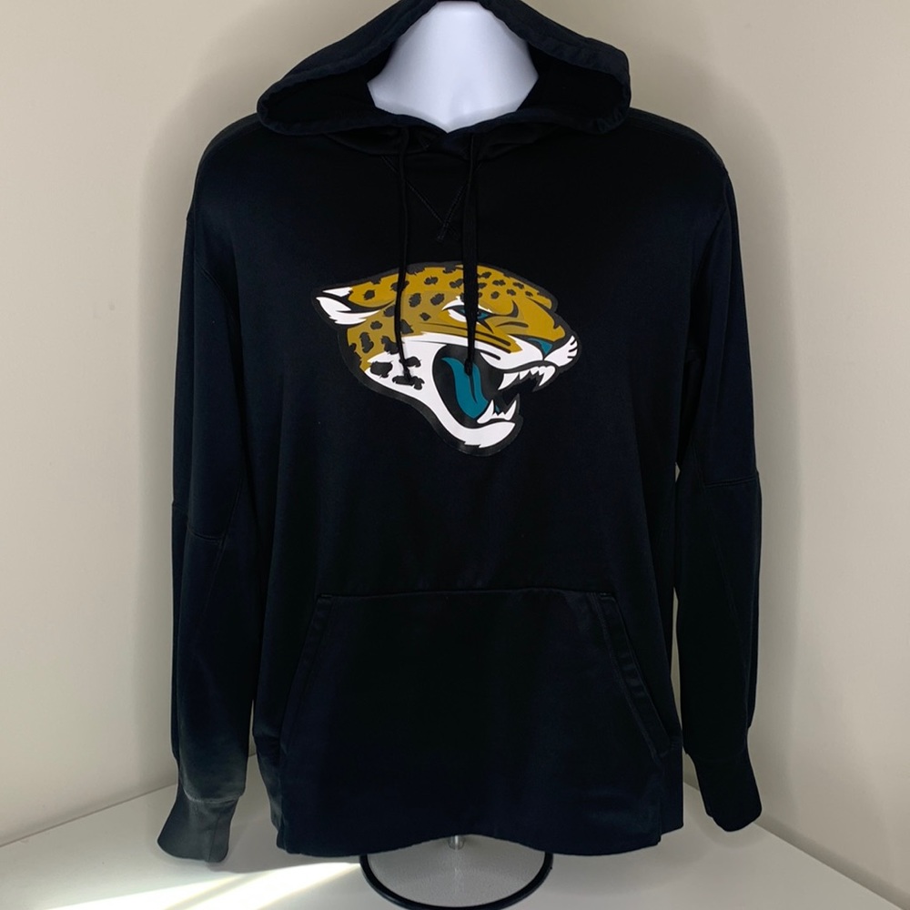 Men's New Era Black Jacksonville Jaguars Combine Authentic Stadium Logo Pullover
